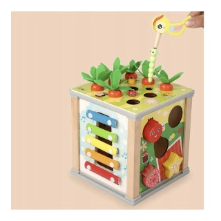 Ξύλινο Παιδικό Εκπαιδευτικό Παιχνίδι Κύβος 5 σε 1 16 x 15.5 x 15.5 ... Ξύλινο Παιδικό Εκπαιδευτικό Παιχνίδι Κύβος 5 σε 1 16 x 15.5 x 15.5 ...