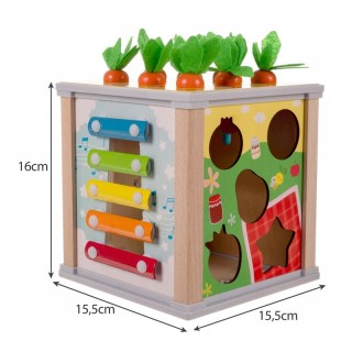 Ξύλινο Παιδικό Εκπαιδευτικό Παιχνίδι Κύβος 5 σε 1 16 x 15.5 x 15.5 ... Ξύλινο Παιδικό Εκπαιδευτικό Παιχνίδι Κύβος 5 σε 1 16 x 15.5 x 15.5 ...