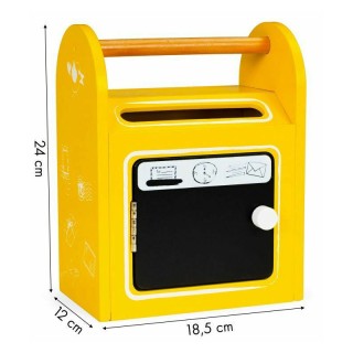 Ξύλινο Παιδικό Γραμματοκιβώτιο με Μαυροπίνακα και Αξεσουάρ 18.5 x 1... Ξύλινο Παιδικό Γραμματοκιβώτιο με Μαυροπίνακα και Αξεσουάρ 18.5 x 1...