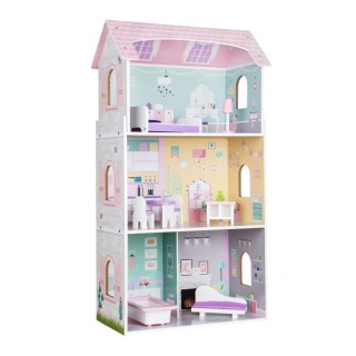 Ξύλινο Παιδικό Κουκλόσπιτο 3 Ορόφων 53.5 x 27 x 95 cm Anna Ecotoys ... Ξύλινο Παιδικό Κουκλόσπιτο 3 Ορόφων 53.5 x 27 x 95 cm Anna Ecotoys ...