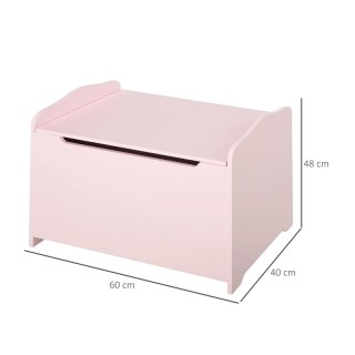 Ξύλινο Παιδικό Μπαούλο Αποθήκευσης Παιχνιδιών 60 x 40 x 48 cm HOMCO...