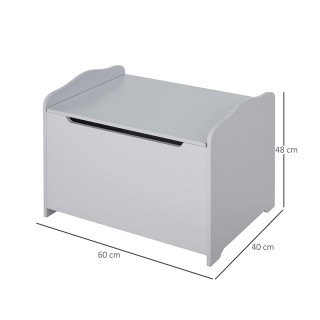 Ξύλινο Παιδικό Μπαούλο Αποθήκευσης Παιχνιδιών 60 x 40 x 48 cm Χρώμα... Ξύλινο Παιδικό Μπαούλο Αποθήκευσης Παιχνιδιών 60 x 40 x 48 cm Χρώμα...