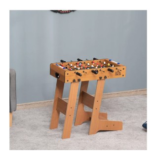 Ξύλινο Πτυσσόμενο Επιδαπέδιο Ποδοσφαιράκι με 6 Σειρές 69 x 37 x 70 ...