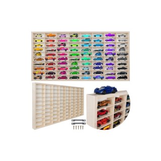 Ξύλινο Ράφι για Αυτοκινητάκια 80 Θέσεων 78.5 x 4.5 x 40 cm Kruzzel ...