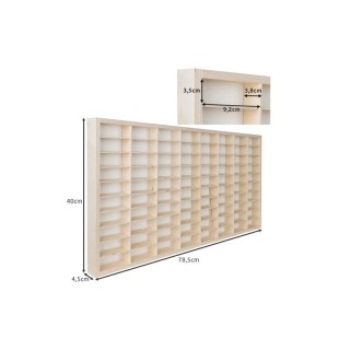 Ξύλινο Ράφι για Αυτοκινητάκια 80 Θέσεων 78.5 x 4.5 x 40 cm Kruzzel ...