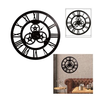 Ξύλινο Ρολόι Τοίχου με Γρανάζια 70 cm Home Deco Factory HO2926 Ξύλινο Ρολόι Τοίχου με Γρανάζια 70 cm Home Deco Factory HO2926