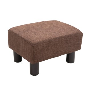 Ξύλινο Σκαμπό - Υποπόδιο με Υφασμάτινο Κάθισμα 40 x 30 x 24 cm HOMC...