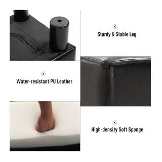 Ξύλινο Σκαμπό - Υποπόδιο με Κάθισμα Δερματίνης 40 x 30 x 24 cm HOMC... Ξύλινο Σκαμπό - Υποπόδιο με Κάθισμα Δερματίνης 40 x 30 x 24 cm HOMC...