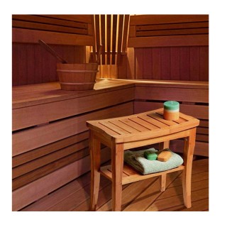 Ξύλινο Σκαμπό Μπάνιου από Μπαμπού 47.5 x 26 x 44.5 cm Bakaji 02832566 Ξύλινο Σκαμπό Μπάνιου από Μπαμπού 47.5 x 26 x 44.5 cm Bakaji 02832566