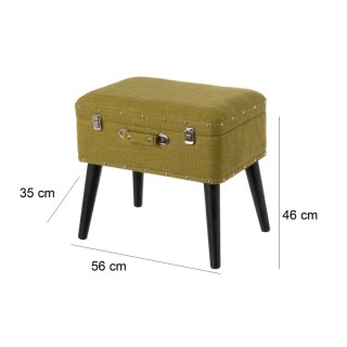 Ξύλινο Σκαμπό Βαλίτσα με Αποθηκευτικό Χώρο 50 x 35 x 46 cm Χρώματος... Ξύλινο Σκαμπό Βαλίτσα με Αποθηκευτικό Χώρο 50 x 35 x 46 cm Χρώματος...