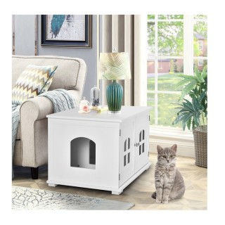 Ξύλινο Ντουλάπι με 2 Πόρτες για Αμμολεκάνη Γάτας 81 x 53 x 49 cm Co... Ξύλινο Ντουλάπι με 2 Πόρτες για Αμμολεκάνη Γάτας 81 x 53 x 49 cm Co...