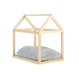 Ξύλινο Σπίτι Γάτας με Μαξιλάρι 60 x 40 x 60 cm Inkazen 10111187 Ξύλινο Σπίτι Γάτας με Μαξιλάρι 60 x 40 x 60 cm Inkazen 10111187