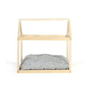 Ξύλινο Σπίτι Γάτας με Μαξιλάρι 60 x 40 x 60 cm Inkazen 10111187 Ξύλινο Σπίτι Γάτας με Μαξιλάρι 60 x 40 x 60 cm Inkazen 10111187