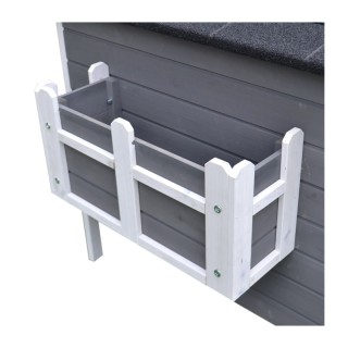 Ξύλινο Σπίτι Γάτας με Μπαλκόνι και Αδιάβροχη Οροφή 115 x 66.5 x 74.... Ξύλινο Σπίτι Γάτας με Μπαλκόνι και Αδιάβροχη Οροφή 115 x 66.5 x 74....