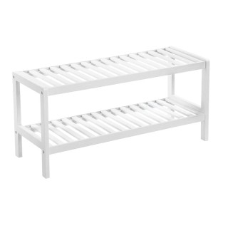 Ξύλινο Stand Αποθήκευσης Παπουτσιών με 2 Ράφια 70 x 26 x 33 cm Χρώμ... Ξύλινο Stand Αποθήκευσης Παπουτσιών με 2 Ράφια 70 x 26 x 33 cm Χρώμ...