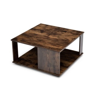 Ξύλινο Τετράγωνο Τραπέζι Σαλονιού 80 x 80 x 40 cm Costway JV10692CF Ξύλινο Τετράγωνο Τραπέζι Σαλονιού 80 x 80 x 40 cm Costway JV10692CF