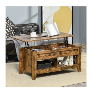 Ξύλινο Τραπέζι Σαλονιού με Αποθηκευτικό Χώρο 105 x 50 x 49 cm HOMCO... Ξύλινο Τραπέζι Σαλονιού με Αποθηκευτικό Χώρο 105 x 50 x 49 cm HOMCO...