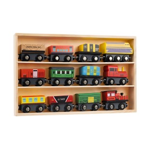 Ξύλινο Τρενάκι με 12 Βαγόνια Kruzzel 23522 Ξύλινο Τρενάκι με 12 Βαγόνια Kruzzel 23522