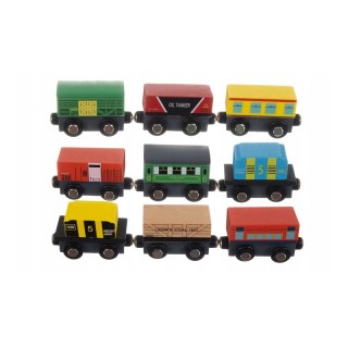 Ξύλινο Τρενάκι με 12 Βαγόνια Kruzzel 23522 Ξύλινο Τρενάκι με 12 Βαγόνια Kruzzel 23522