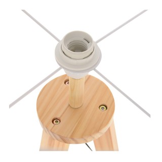 Ξύλινο Τρίποδο Φωτιστικό Δαπέδου με 1 Ράφι 40 W HOMCOM B31-095 Ξύλινο Τρίποδο Φωτιστικό Δαπέδου με 1 Ράφι 40 W HOMCOM B31-095