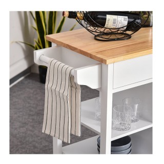 Ξύλινο Τρόλεϊ Κουζίνας 66 x 39.5 x 86.5 cm HOMCOM 801-126 Ξύλινο Τρόλεϊ Κουζίνας 66 x 39.5 x 86.5 cm HOMCOM 801-126