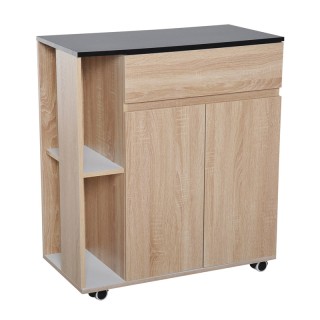 Ξύλινο Τρόλεϊ Κουζίνας 78 x 39.5 x 88.5 cm HOMCOM 801-078 Ξύλινο Τρόλεϊ Κουζίνας 78 x 39.5 x 88.5 cm HOMCOM 801-078