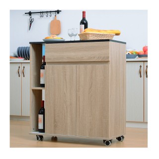 Ξύλινο Τρόλεϊ Κουζίνας 78 x 39.5 x 88.5 cm HOMCOM 801-078