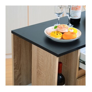 Ξύλινο Τρόλεϊ Κουζίνας 78 x 39.5 x 88.5 cm HOMCOM 801-078