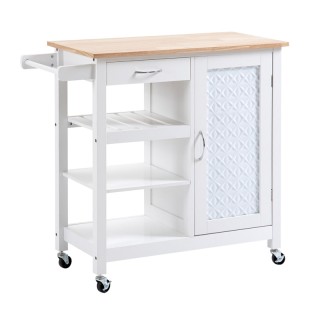 Ξύλινο Τρόλεϊ Κουζίνας 92 x 40 x 84 cm HOMCOM 801-210 Ξύλινο Τρόλεϊ Κουζίνας 92 x 40 x 84 cm HOMCOM 801-210