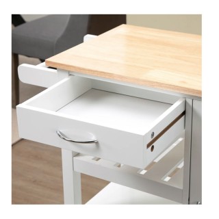 Ξύλινο Τρόλεϊ Κουζίνας 92 x 40 x 84 cm HOMCOM 801-210 Ξύλινο Τρόλεϊ Κουζίνας 92 x 40 x 84 cm HOMCOM 801-210