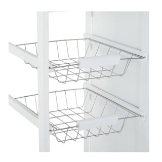 Ξύλινο Τρόλεϊ Κουζίνας με Ντουλάπι και 2 Συρτάρια 70 x 37 x 85 cm B...