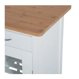 Ξύλινο Τρόλεϊ Κουζίνας με Ντουλάπι και 2 Συρτάρια 70 x 37 x 85 cm H... Ξύλινο Τρόλεϊ Κουζίνας με Ντουλάπι και 2 Συρτάρια 70 x 37 x 85 cm H...