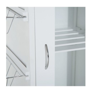 Ξύλινο Τρόλεϊ Κουζίνας με Ντουλάπι και 2 Συρτάρια 70 x 37 x 85 cm H...