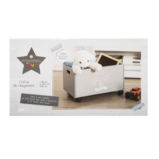 Ξύλινο Τροχήλατο Κουτί Αποθήκευσης Παιχνιδιών 48 x 28 x 28.5 cm Χρώ... Ξύλινο Τροχήλατο Κουτί Αποθήκευσης Παιχνιδιών 48 x 28 x 28.5 cm Χρώ...