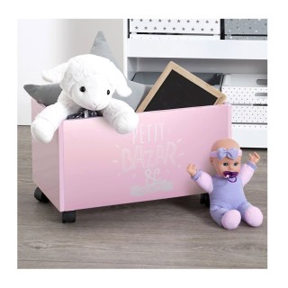 Ξύλινο Τροχήλατο Κουτί Αποθήκευσης Παιχνιδιών 48 x 28 x 28.5 cm Χρώ... Ξύλινο Τροχήλατο Κουτί Αποθήκευσης Παιχνιδιών 48 x 28 x 28.5 cm Χρώ...