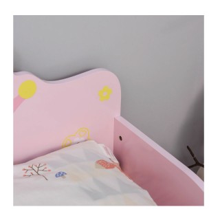 Ξύλινο Χαμηλό Μονό Παιδικό Κρεβάτι 143 x 73 x 60 cm για Στρώμα 140 ...