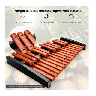 Ξύλινο Ξυλόφωνο με 25 Τόνους 42 x 57 x 6 cm Costway MU10076 Ξύλινο Ξυλόφωνο με 25 Τόνους 42 x 57 x 6 cm Costway MU10076