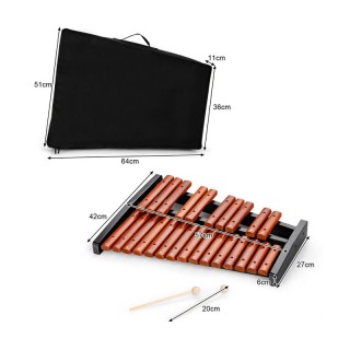 Ξύλινο Ξυλόφωνο με 25 Τόνους 42 x 57 x 6 cm Costway MU10076 Ξύλινο Ξυλόφωνο με 25 Τόνους 42 x 57 x 6 cm Costway MU10076