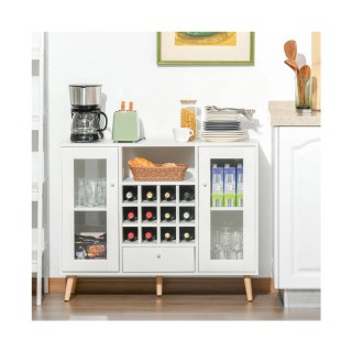 Ξύλινος Μπουφές 100 x 80 x 33 cm HOMCOM 835-397 Ξύλινος Μπουφές 100 x 80 x 33 cm HOMCOM 835-397