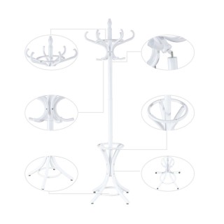 Ξύλινος Καλόγερος 51 x 51 x 184 cm Costway HW55588MG