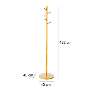 Ξύλινος Καλόγερος με 5 Γάντζους 40 x 40 x 182 cm Bakaji 02839911 Ξύλινος Καλόγερος με 5 Γάντζους 40 x 40 x 182 cm Bakaji 02839911