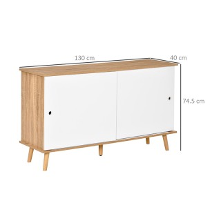 Ξύλινος Μπουφές 130 x 40 x 74.5 cm HOMCOM 835-349 Ξύλινος Μπουφές 130 x 40 x 74.5 cm HOMCOM 835-349