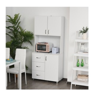 Ξύλινος Μπουφές 80 x 39.5 x 183.5 cm HOMCOM 835-243 Ξύλινος Μπουφές 80 x 39.5 x 183.5 cm HOMCOM 835-243