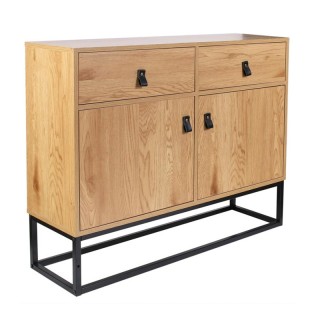 Ξύλινος Μπουφές με Μεταλλική Βάση 100 x 29 x 80 cm Home Deco Factor... Ξύλινος Μπουφές με Μεταλλική Βάση 100 x 29 x 80 cm Home Deco Factor...