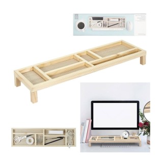 Ξύλινος Οργανωτής Γραφείου 52 x 15 x 6 cm Home Deco Factory HD2281 Ξύλινος Οργανωτής Γραφείου 52 x 15 x 6 cm Home Deco Factory HD2281