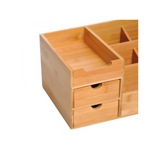 Ξύλινος Οργανωτής Γραφείου από Μπαμπού 33 x 20.5 x 15.5 cm HOMCOM 8...