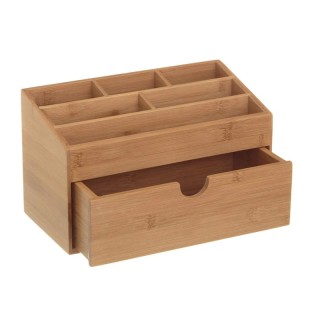 Ξύλινος Οργανωτής Γραφείου από Μπαμπού με 6 Θήκες και 1 Συρτάρι 25.... Ξύλινος Οργανωτής Γραφείου από Μπαμπού με 6 Θήκες και 1 Συρτάρι 25....
