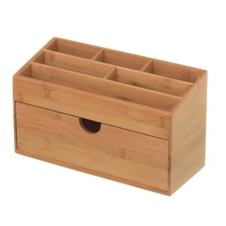 Ξύλινος Οργανωτής Γραφείου από Μπαμπού με 6 Θήκες και 1 Συρτάρι 25.... Ξύλινος Οργανωτής Γραφείου από Μπαμπού με 6 Θήκες και 1 Συρτάρι 25....