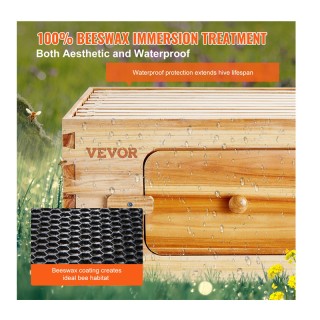 Ξύλινος Όροφος Κυψέλης με 10 Πλαίσια 503 x 414 x 245 mm VEVOR CTFXS... Ξύλινος Όροφος Κυψέλης με 10 Πλαίσια 503 x 414 x 245 mm VEVOR CTFXS...