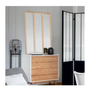 Ξύλινος Ορθογώνιος Καθρέπτης Τοίχου 76 x 116 cm Atmosphera 162244 Ξύλινος Ορθογώνιος Καθρέπτης Τοίχου 76 x 116 cm Atmosphera 162244